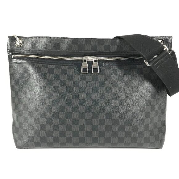 LOUIS VUITTON N41656 Damier Graphite Hunter Bag Crossbody Shoulder Bag - Picture 1 of 14